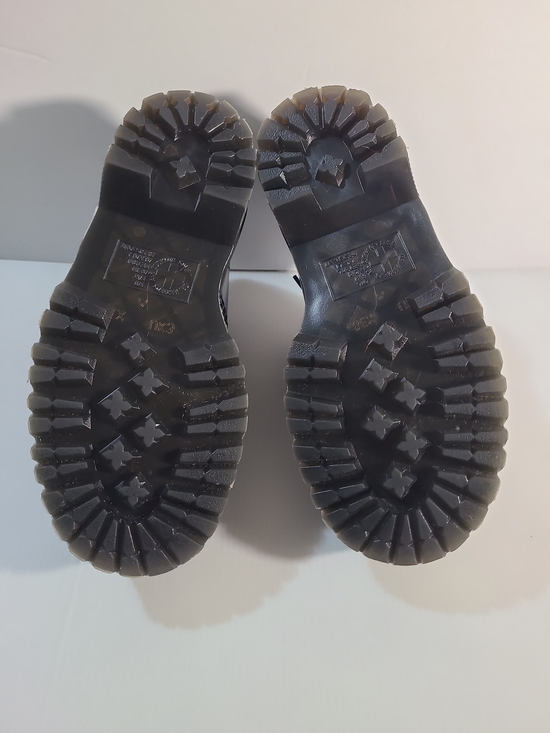 Dr. Martens Black Leather  Sole Platform Lace Up 8053 Quad Size 5 Womens main image 8